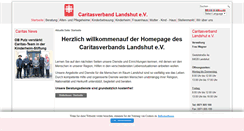 Desktop Screenshot of caritas-landshut.de